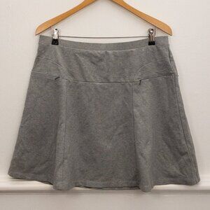 Lizzie Driver Gray Athletic Skort XL Stretch Golf Tennis Activewear